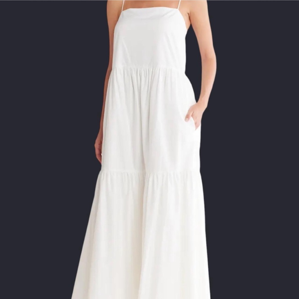 NWT rag & bone White Leilah poplin Maxi summer/ spring Dress sz S
